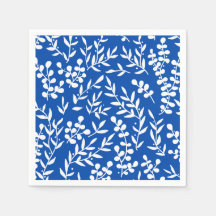 Modalidad floral simple de granja en azul