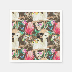 Servilleta De Papel Modelo animal tropical