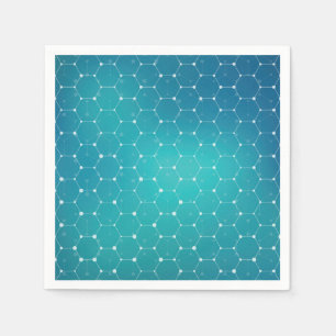 Servilleta De Papel Modelo azul de la DNA del trullo