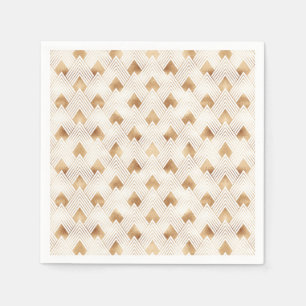 Servilleta De Papel Modelo del art déco del oro