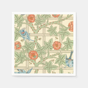 Servilleta De Papel Modelo del enrejado de William Morris