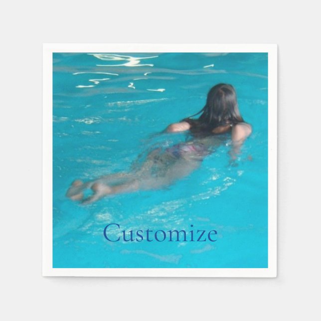 Servilleta De Papel Modelo femenino de natación Thunder_Cove (Anverso)