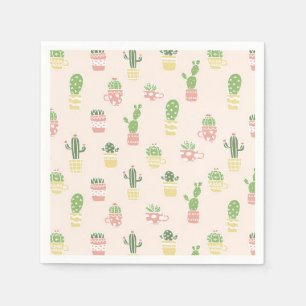 Servilleta De Papel Modelo lindo del cactus