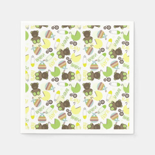 Servilleta De Papel Modelo neutral de Baby Shower