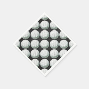 Servilleta De Papel Modelo pintado de la pelota de golf