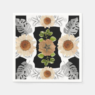 Servilleta De Papel modern abstract floral art