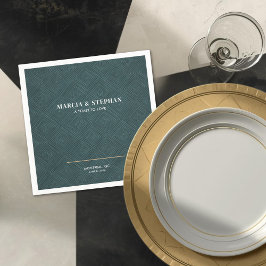 Servilleta De Papel Modern Art Deco Wedding 