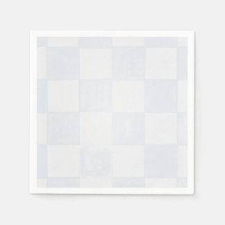 Servilleta De Papel Modern Blue Checkered Baby Shower 