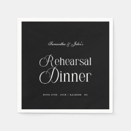 Servilleta De Papel  Modern Chic Rehearsal Dinner