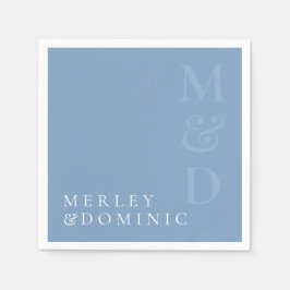 Servilleta De Papel Modern Dusty Blue Wedding Dinner Party