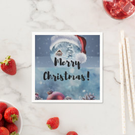 Servilleta De Papel Modern funny cute Christmas reindeer