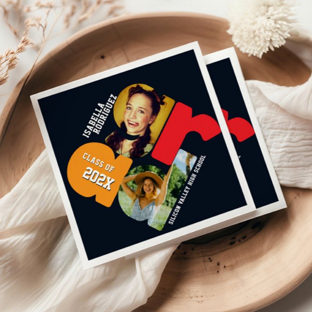 Servilleta De Papel Modern Photo Graduation (Subido por el creador)