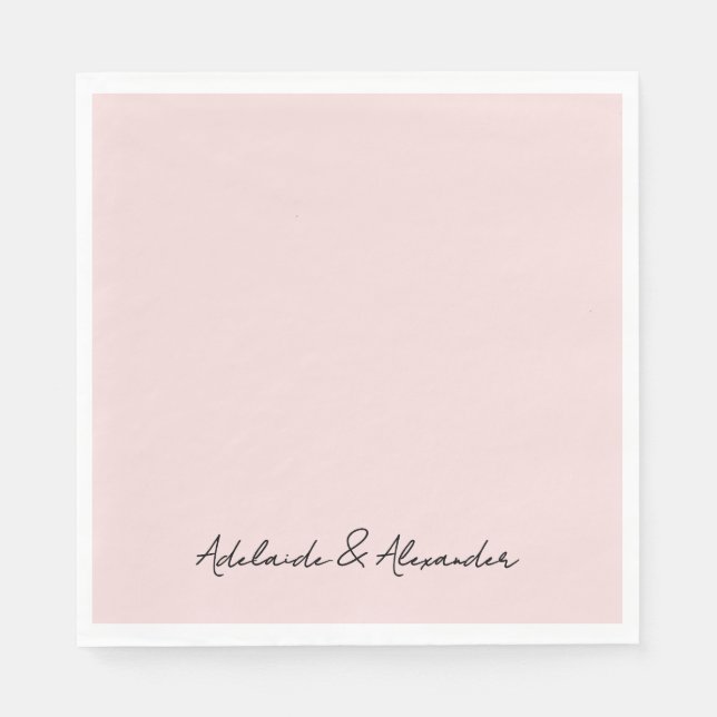 Servilleta De Papel Modern Pink Blush (Anverso)