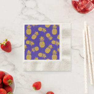 Servilleta De Papel Modern Tropical Pineapple Watercolor