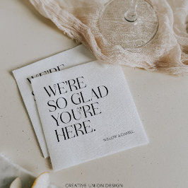 Servilleta De Papel Modern Whimsy estamos tan contentos de que estés a