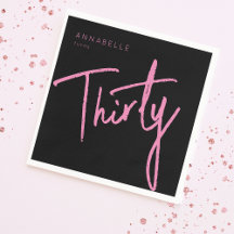 Moderna 30.ª Fiesta de 30 años Napkin