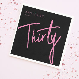 Servilleta De Papel Moderna 30.ª Fiesta de 30 años Napkin
