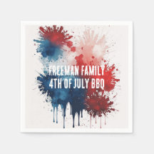 Moderna acuarela Patriótica 4 de julio Fiesta de b