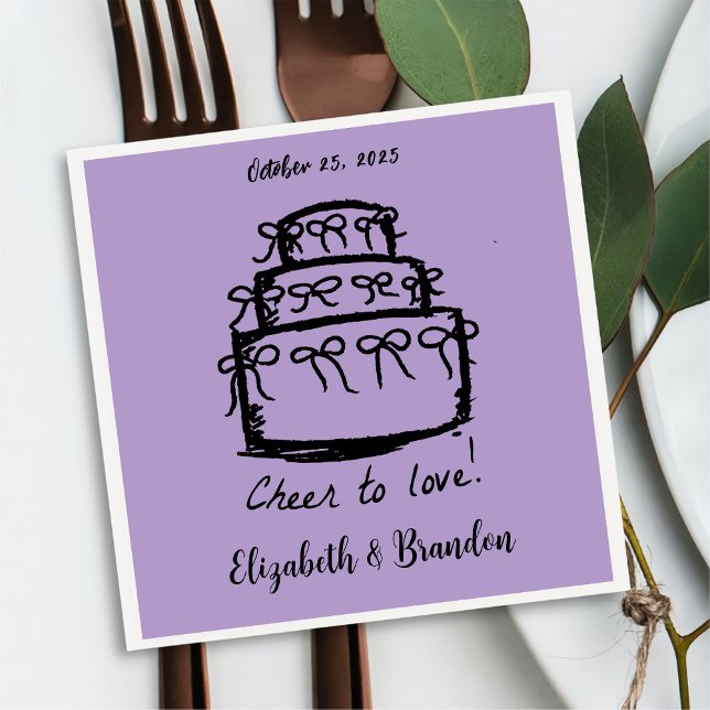 Servilleta De Papel Moderna alegría por amar las toallas Bodas persona (Subido por el creador)