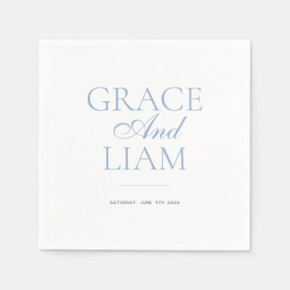 Servilleta De Papel Moderna elegancia fronteriza Boda Napkin