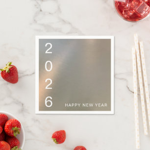 Servilleta De Papel Moderna fiesta de año nuevo personalizada con meta