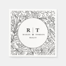 Moderna fiesta de compromiso floral elegante