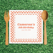 Moderna fiesta de cumpleaños de niños Naranjas