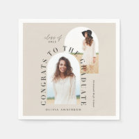 Moderna graduación geométrica multifoto arco