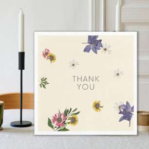 Servilleta De Papel Moderna Lilac Fuschia Floral Gracias Napkins