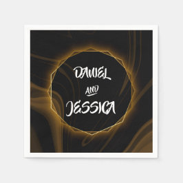 Servilleta De Papel Moderna Moda elegante luz de oro