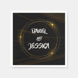 Servilleta De Papel Moderna Moda elegante luz de oro