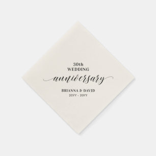 Servilleta de papel moderna para fiesta de anivers