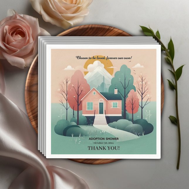 Servilleta De Papel Moderna Para Siempre Adopción En Casa Ducha De Pes (Subido por el creador)