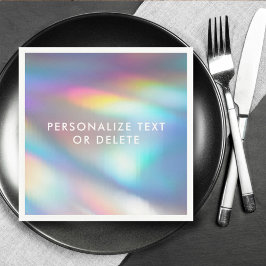 Servilleta De Papel Moderna sirena pastel arcoiris Unicornio Holográfi