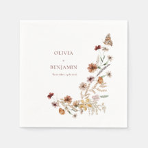 Moderna y elegante Boda del Boho Nature Wildflower