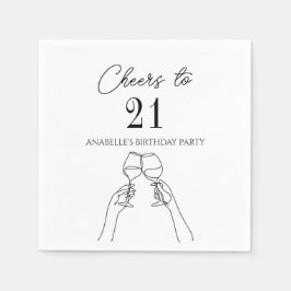 Servilleta De Papel Moderna y elegante moda anima a la fiesta de cumpl