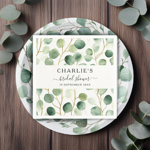 Servilleta De Papel Moderna y elegante Verdor Ducha Bridal