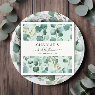 Servilleta De Papel Moderna y elegante Verdor Ducha Bridal