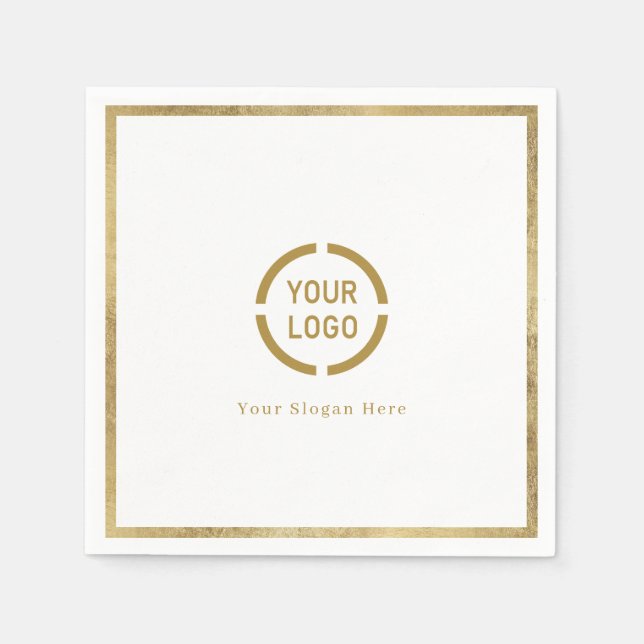 Servilleta De Papel Moderna y simple imitación del logo de la compañía (Anverso)