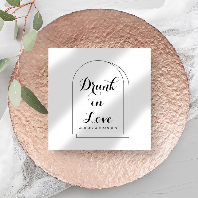Servilleta De Papel Modernas toallas Bodas simples y mínimas (Subido por el creador)