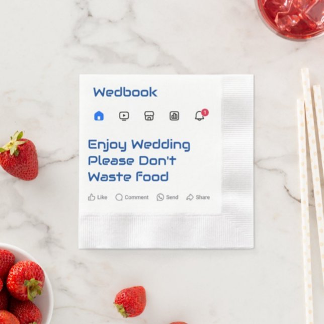 Servilleta De Papel Modernas toallas para Bodas de mensajes de Persona (Subido por el creador)