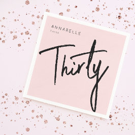 Servilleta De Papel Moderno 30.ª fiesta de 30 años