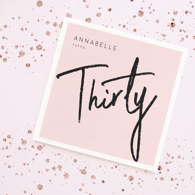 Servilleta De Papel Moderno 30.ª fiesta de 30 años (Subido por el creador)