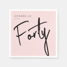 Moderno 40° 40° cumpleaños