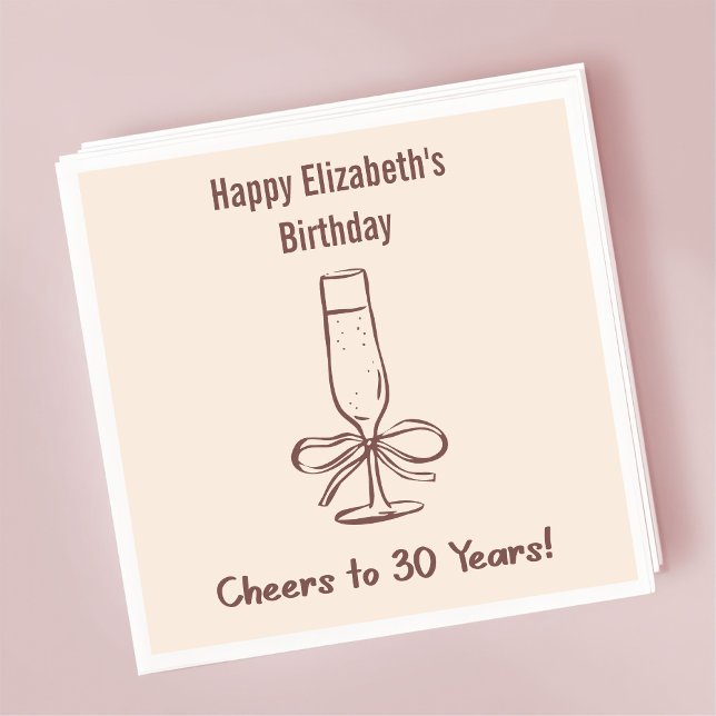 Servilleta De Papel Moderno beige vitorea a servilletas de cumpleaños  (Subido por el creador)