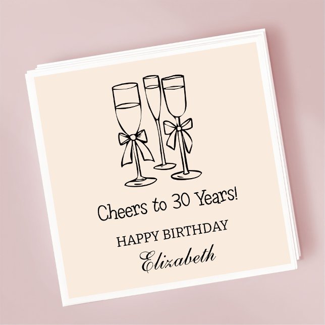 Servilleta De Papel Moderno beige vitorea a servilletas de cumpleaños  (Subido por el creador)