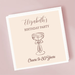 Servilleta De Papel Moderno beige vitorea a servilletas de cumpleaños 