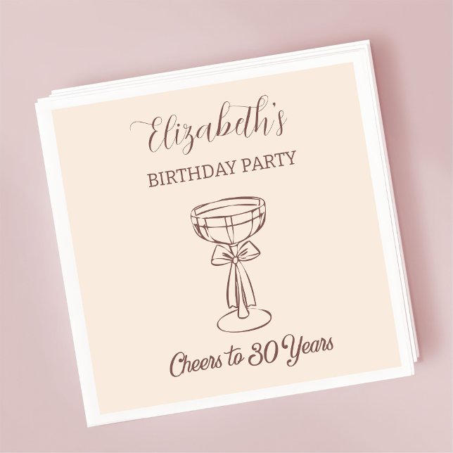 Servilleta De Papel Moderno beige vitorea a servilletas de cumpleaños  (Subido por el creador)
