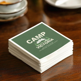 Servilleta De Papel Moderno camping de montaña Bachelorette Party