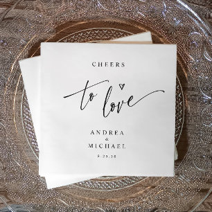 Servilleta De Papel Moderno Casual Chepers para Amo Cóctel Boda